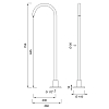 CEA Design FREE IDEAS Излив для раковины 75.3см., напольный, цвет: нержавеющая сталь
