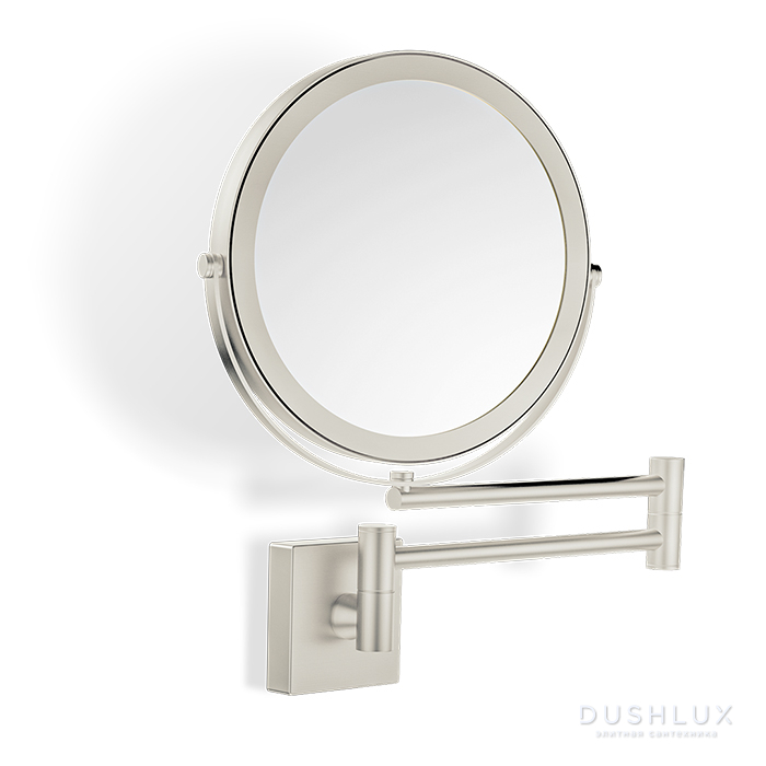 Фото Decor Walther SP 28/2/V Косметическое зеркало 17см, подвесное, увел. 5x, цвет: никель сатинированный