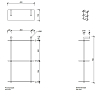 Decor Walther DW 016 Полочка 40x16x65см, 3 стеклянных яруса, подвесная, цвет: хром