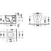 Duravit Soleil by Starck Унитаз 57см., подвесной, безободковый, HygieneFlush, сиденье микролифт, цвет: белый