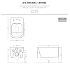 Artceram A16 Унитаз подвесной 36x52см, безободковый, saniglaze, the.reel, цвет: avio