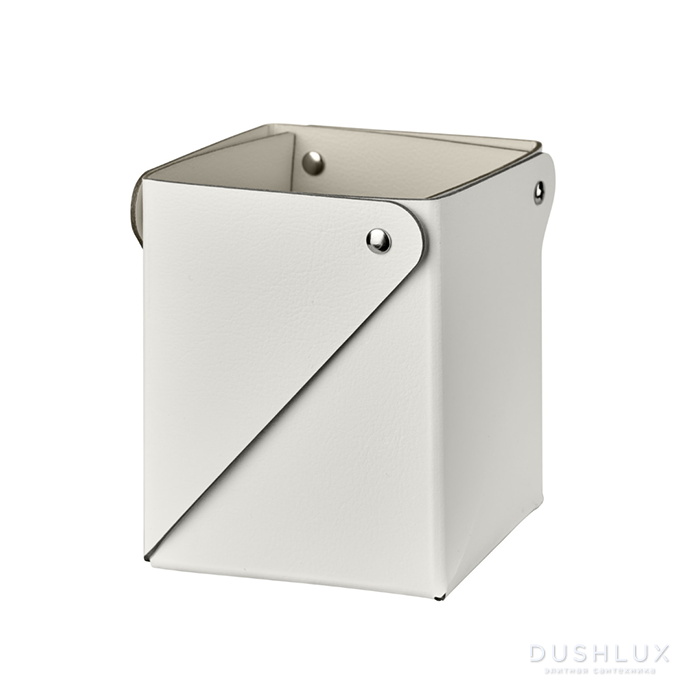 Фото ADJ Коробочка MIU 7x7xH8 см., цвет: белый/панна котта