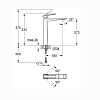 Grohe Allure Brilliant Смеситель для раковины, 1 отв., цвет: темный графит матовый