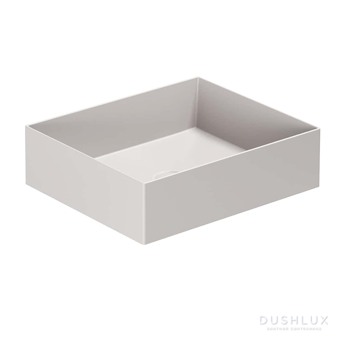 Фото Azzurra Elegance Squared раковина подвесная/накладная 45x38x15см., без отв., цвет: Cenere