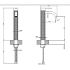 Gessi 316 Смеситель для раковины, на 1 отв., высокий, h: 305мм, излив: 123мм, цвет: brushed black metal pvd
