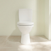 Villeroy&Boch O.novo Унитаз 39x80x63см., напольный, безободковый, с гориз. выпуском, цвет: альпийский белый
