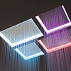 Antonio Lupi Верхний душ Meteo XXL 100x75x11 см, с подсветкой LED, цвет: полированная сталь