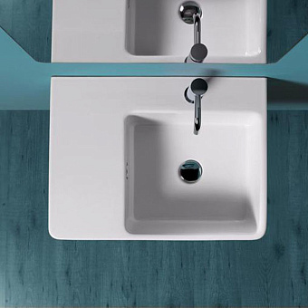 SIMAS Top e lavabi d'arredo Раковина 60х45 см, 1 отв., накладная/подвесная, цвет: белый