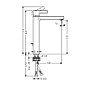 Hansgrohe Metris S Смеситель для раковины с донным клапаном, на 1 отв., излив 189мм, h251мм, цвет: хром