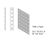 Mutina Punto Керамическая плитка 31.5х4 см, up, настенный, цвет: matt white