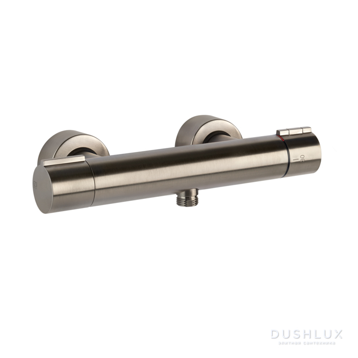 Фото Gessi Emporio Via tortona Смеситель термостатический наружный для душа, цвет: Finox Brushed Nickel