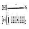 Hansgrohe Rainmaker Select 580 Верхний душ 586x258мм, настенный, 3jet (Rain, Rainflow Waterfall, MonoRain), цвет: белый/хром