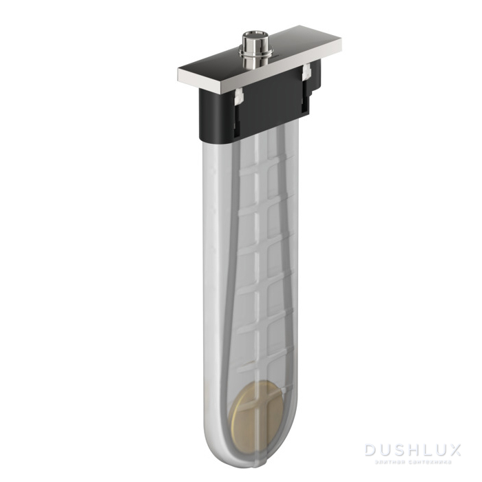 Фото Hansgrohe sBox Внешняя часть с прямоугольной розеткой, монтаж на край ванны, цвет: хром