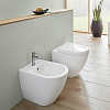 Villeroy&Boch Subway 2.0, Биде напольное, с отверстием для смесителя, с переливом, 37x56см, с антигрязевым покрытием CeramicPlus, цвет: белый