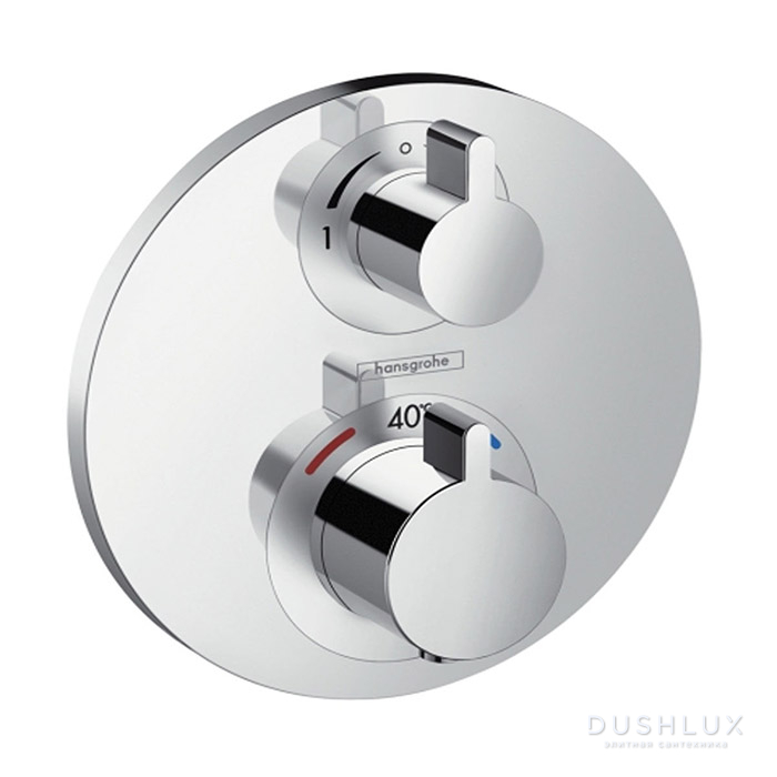 Hansgrohe Ecostat S Встраиваемый термостат для душа, 2 источника, с ...