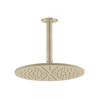 Gessi Inciso Верхний душ Ø30см., потолочный, шарнир на 1/2", цвет: brushed brass pvd