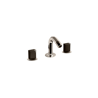 Fantini Venezia Смеситель для биде, 3 отв.,  излив 120 мм, цвет: Nickel PVD