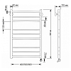 Secado Триада 3 Полотенцесушитель 40x80 см, электрический, цвет: бронза
