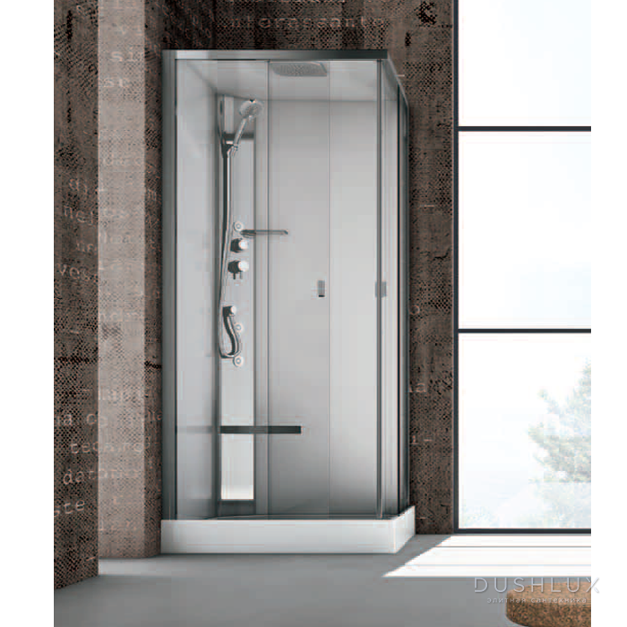 Hafro Sound Душевая кабина 90X90см угловая квадрат STEP: форсунки ...