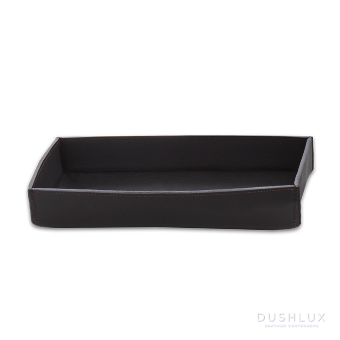 Фото Decor Walther Nappa TAB S Лоток, настольный, натуральная кожа, цвет: черно-коричневый