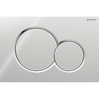 Geberit Sigma01 Клавиша смыва для унитаза, двойной смыв, цвет: хром глянцевый