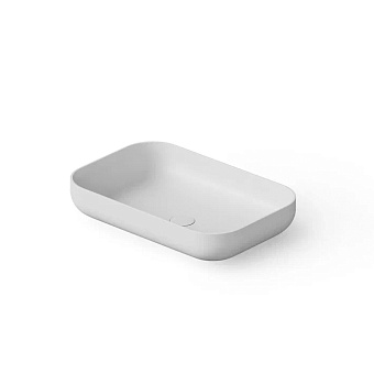 Dea Design Washbasins Раковина 58x38x12см., накладная, без отв., Solid Surface, цвет: White №18