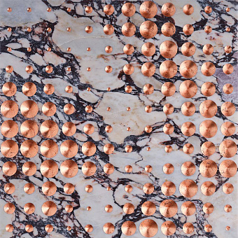 Lithos Design Dissonanze Натуральный камень 120x60x2см, настенный, материал: мрамор akebia calacatta viola/copper leaf