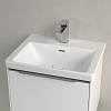 Villeroy&Boch Subway 3.0 Раковина 55х44х16.5см., 1 отв., подвесная, с антигрязевым покрытием CeramicPlus, с переливом, цвет: альпийский белый