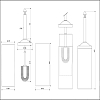 Cristal et Bronze Moderne Ершик для унитаза напольный, цвет: хром