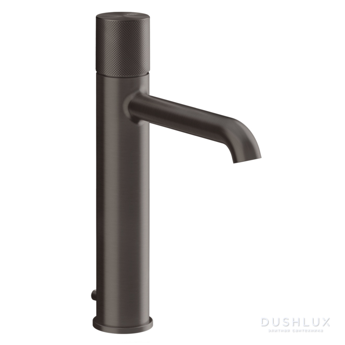Фото Gessi Habito Смеситель для раковины, 1 отв., цвет: Black Metal Brushed PVD