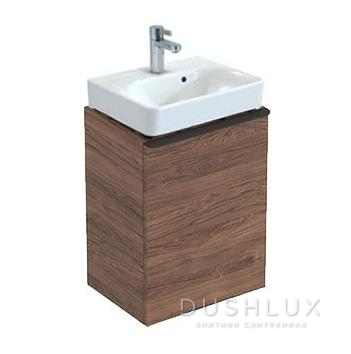 Фото Geberit Smyle Square Тумба с раковиной 44.2х61.7х35.6см., подвесная, с 1 выдв. ящиком, цвет: пекан