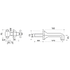 Cristal et Bronze Charlety Смеситель для раковины, цвет: золото 24 к