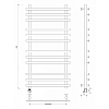 Secado Понтида + Полотенцесушитель 40x100 см/50, электрический, цвет: хром