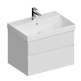 Kerama Marazzi Cubo Тумба 67.8х47х47.5см., подвесная, с ящиками, цвет: белый матовый