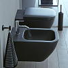 Duravit Happy D.2 Plus Унитаз подвесной rimless 36.5x54см, вкл. крепление Durafix, с покрытием WG, цвет: антрацит матовый