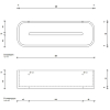 Decor Walther Stone DCT30 Душевая полочка 30x10см, подвесная, цвет: белый/сталь матовая