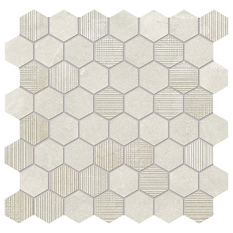 Provenza Eureka Керамогранит 30x30x0.95см, глазурованный, универсальная, цвет: Mosaico Esagona Bianco