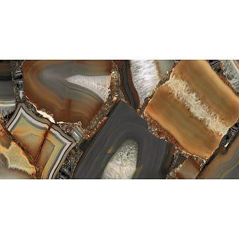 Emilceramica Tele DI Marmo Precious Керамогранит 120x60x0,95см, универсальная, глазурованный, цвет: Agate Brown Lappato
