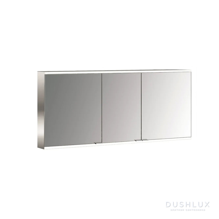 Фото Emco Prime Зеркальный шкаф 140см., с подсветкой LED 2 Facelift навесная модель, 3-дверки, IP 20 зеркальная задняя стенка