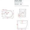 Artceram Atelier Биде напольное 52,5х37,5хh42см, с 1 отв под смеситель, цвет: белый