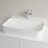 Villeroy&Boch Finion Раковина 60х47 см, 1 отв., с переливом, с антигрязевым покрытием CeramicPlus, цвет: белый