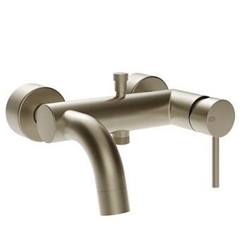Gessi Emporio Via tortona Смеситель для ванны,, подвесной, с автоматическим переключателем ванна-душ, цвет: Finox Brushed Nickel