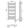 Neoinox Rondo Полотенцесушитель 94x60см, электрический, box, цвет: хром