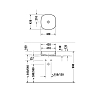Duravit Bacino Раковина Zencha накладная 42x42x14 см, без отв под смеситель, цвет: черный матовый