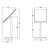 Gessi Inverso Accessories Зеркало косметическое, настольное, поворотное, цвет: Warm Bronze Br PVD