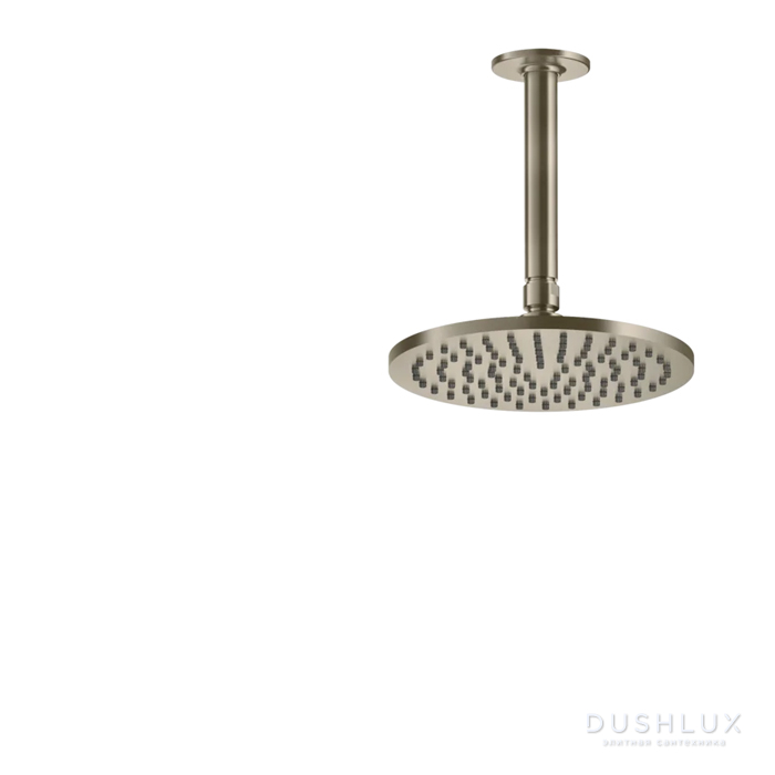 Фото Gessi Inciso Потолочная душевая головка шарнирная на 1/2", Ø200мм, длина изготавливается под заказ, цвет: finox