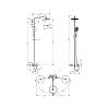 Hansgrohe Raindance S Душевая система Showerpipe: верх.душ 240 1jet, ручн.душ, шланг, термостат для ванны с полочкой, излив 186мм, цвет: хром