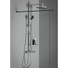 Ideal Standard ALU+ Душевая система, в комплекте с термостатическим смесителем, штанга, держатель лейки, верхний душ 26см., маленькая полочка 13см., большая полочка 20.8см., шланг 175см., цвет: Silver (Серебряный)