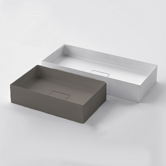 Falper Quattro.Zero Раковина 50x31x10 см, без отв., накладная, цвет: светлая глина