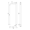 CEA Design GASTONE Смеситель для раковины, высокий, 1 отв., цвет: нержавеющая сталь